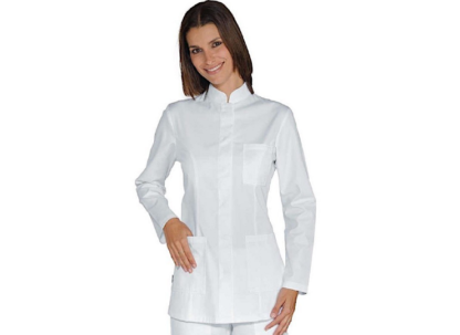 Casacca sagomata donna bianca