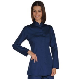 Casacca sagomata donna blu
