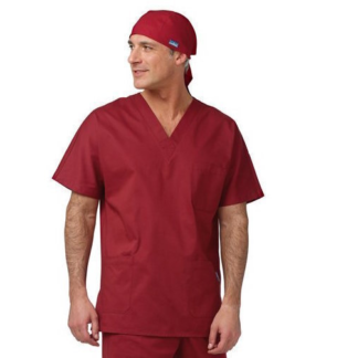 Casacca scollo a V sagomata bordeaux