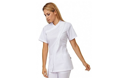 Zip laterale elasticizzata bianca