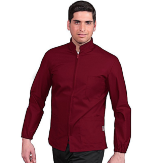 Casacca Zip unisex bordeaux