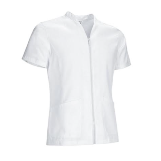 Casacca Slim Zip Bianca
