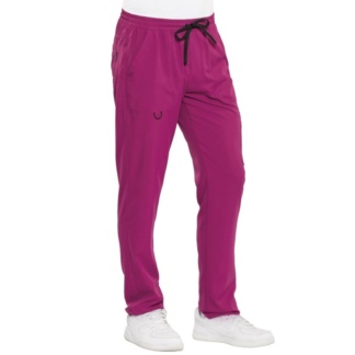 Pantalone No-stiro rosa porpora